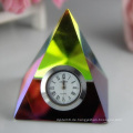 Kristall Uhr / Uhr Pyramide für Dekoration Geschenk